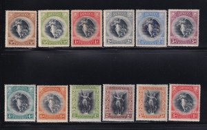 Barbados Scott# 140-151 set VF previously hinged nice color cv $ 182 ! see pic !