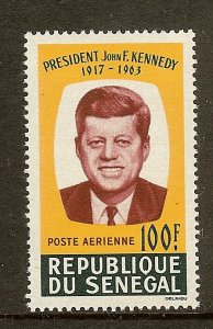 Senegal, Scott #C40, 100fr Pres John F Kennedy, MNH