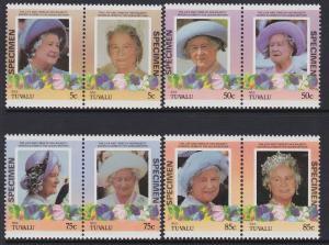 Tuvalu Nui 1985-86 Queen Mother Specimen MNH