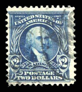 US # 312  1903 $2 Madison Perf 12 Used