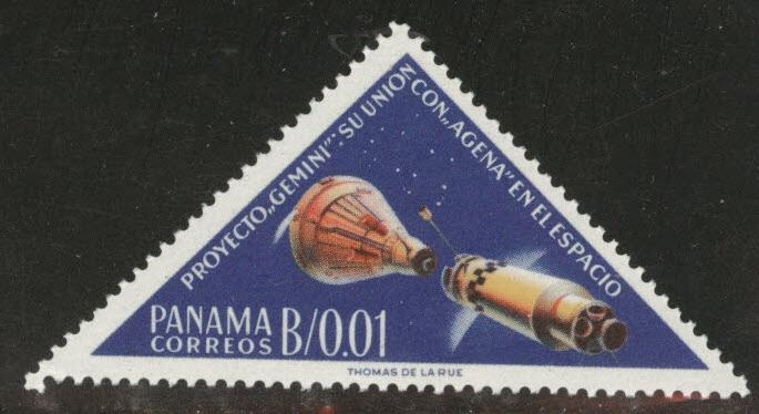 Panama  Scott 453A MH* 1964 space stamp