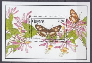 1990 Guyana 3284/B102 Butterflies 12,00 €