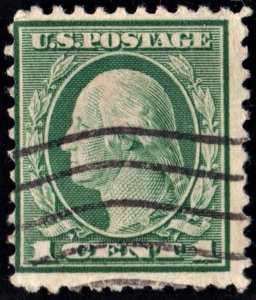 SC#498 1¢ George Washington Single (1917) Used