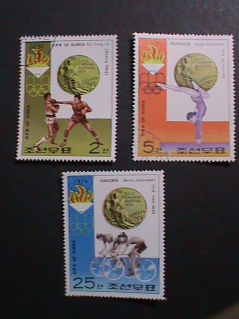 KOREA- 1976 OLYMPIC GAMES-MONTREAL-CANADA CTO STAMPS-VERY FINE