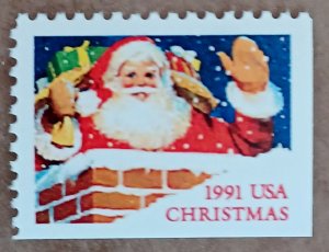 United States #2581 29c Santa Claus in Chimney MNH (1991) type II