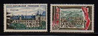 France MNH sc# 965-6 Building 2014CV $1.50