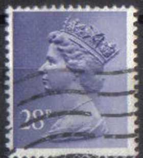 GREAT BRITAIN, used 28p MH135-7 Machins