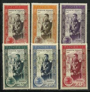 Monaco 247-52, Mint Never Hinge