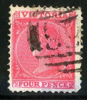 VICTORIA 115 USED (ANILINE RED) $9.50 BIN $3.50 ROYALTY