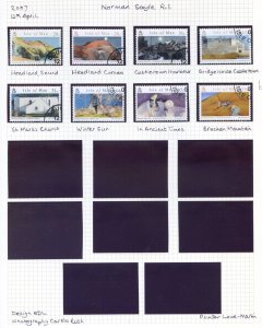 Isle of Man 2007 Watercolours set Used