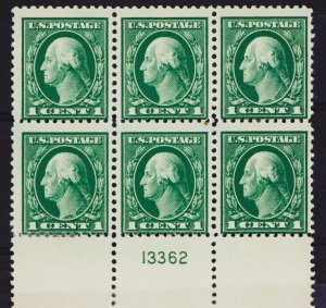 US #498 Pl Blk 6 MNH 1917