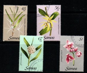 SAMOA SG686/91 1985 ORCHIDS  USED