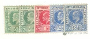 Cayman Islands #8-10 Unused