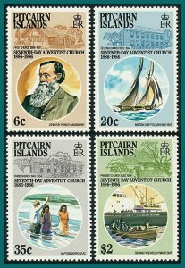 Pitcairn Islands 1986 Adventist Church,  MNH  #277-280,SG292-SG295