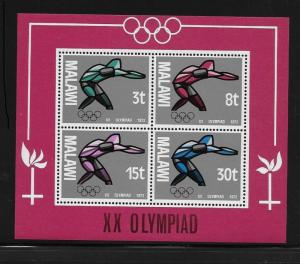 Malawi 1972 20th olympic games Munich S/S MNH 