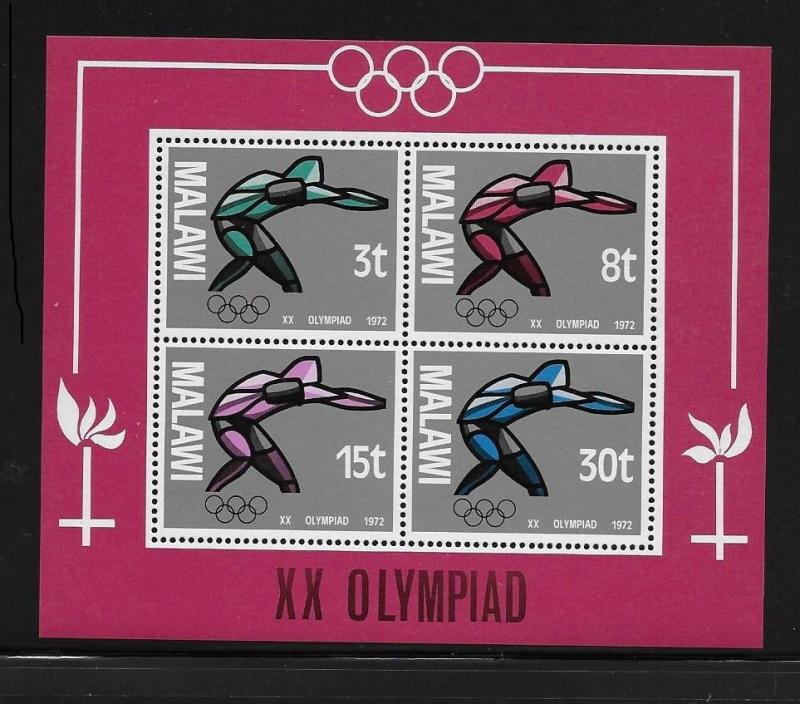 Malawi 1972 20th olympic games Munich S/S MNH 