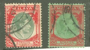 Straits Settlements #251-252 Used Single (King)