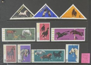 POLAND 1963 HORSES SG1433/1442 USED