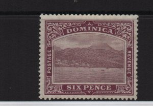 Dominica 1915 SG52a 6d Dull Purple MCA watermark mounted mint