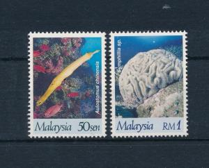 [49829] Malaysia 1997  Fish Corals from set Perforated 13 3/4 : 13 1/4 MNH