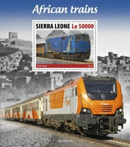 Sierra Leone - 2020 African Trains - Stamp Souvenir Sheet - SRL200417b