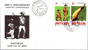 FDC Antigua 1976 - 200th Anniversary American Independence - F37874