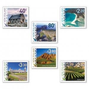 New Zealand 2016 Scenic Definitives Set of Mint MNH Stamps