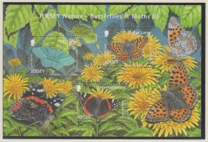 Jersey 2012, 'Butterflies miniature Sheet. ,unmounted mint NHM