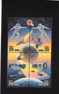 2631-2634 Space Accomplishments, MNH blk/4