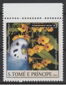 Sao Tome & Principe 2008 / 2009 Mi. 3983I Birds Birds Parrot 1 Val. Wildlife-