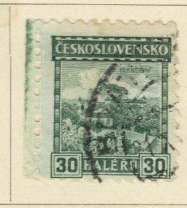 1926-27 Czechoslovakia A6P1F123 Linden Leaves 30h Used-