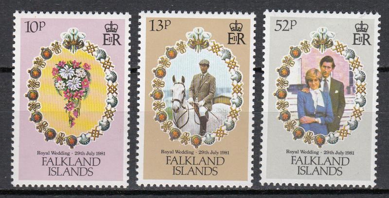 Falkland Islands Dependencies-1981 Royal Wedding Sc# 324/326 - MNH (2415)