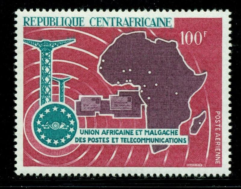 CENTRAL AFRICAN REPUBLIC Scott #C46 MNH 100Fr African Postal Union MAP $$