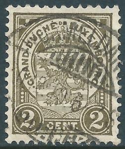 Luxembourg, Sc #76, 2c Used