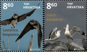Croatia 2019 MNH Stamps Scott 1118-1119 Europa CEPT Birds
