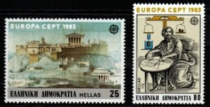 GREECE SG1617/8 1983 EUROPA MNH