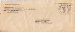 United States A.P.O.'s War Department Penalty 1947 U.S. Army Postal Service, ...