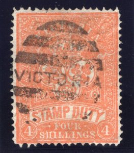 Victoria 1884 QV 4s orange-red very fine used.  SG 238.