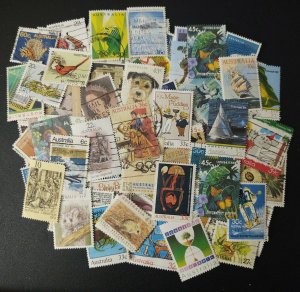 Australia stamp accumulation,Kiloware 202 different used off paper stamps