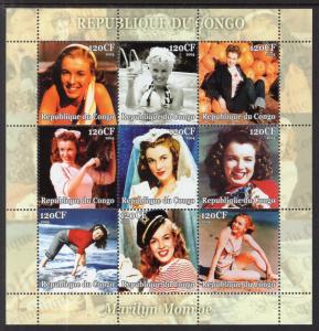 Zaire Marilyn Monroe MNH VF