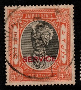 INDIA-JAIPUR SGO24 1944 ¾a BLACK & BROWN-RED USED