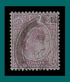 Straits Settlements 1905 King Edward, 8c used  114,SG131