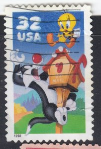 United States 1998 Sc#3204a Sylvester and Tweety Used