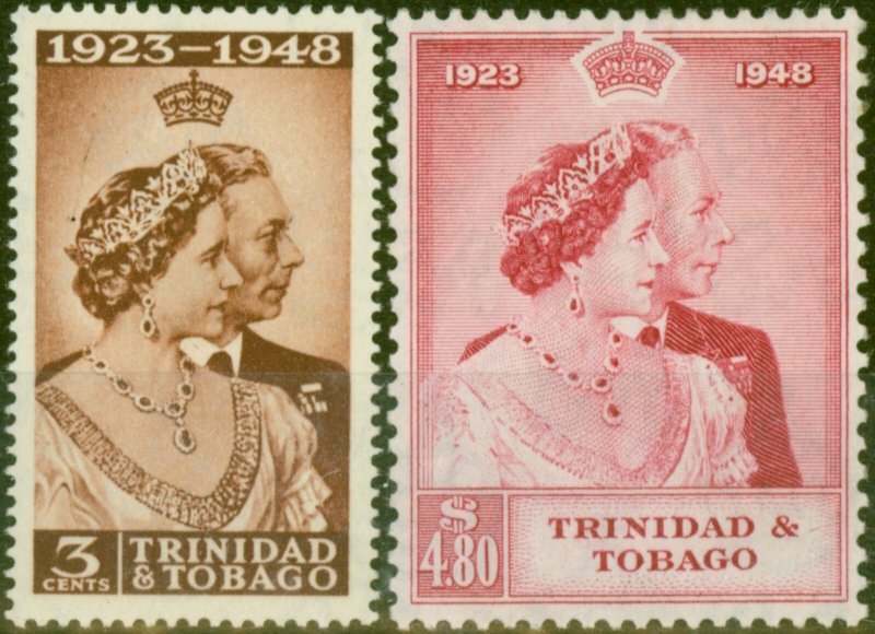 Trinidad & Tobago 1948 RSW set of 2 SG259-260 Fine Lightly Mtd Mint