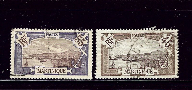 Martinique 81 and 83 Used 1908-17 issues