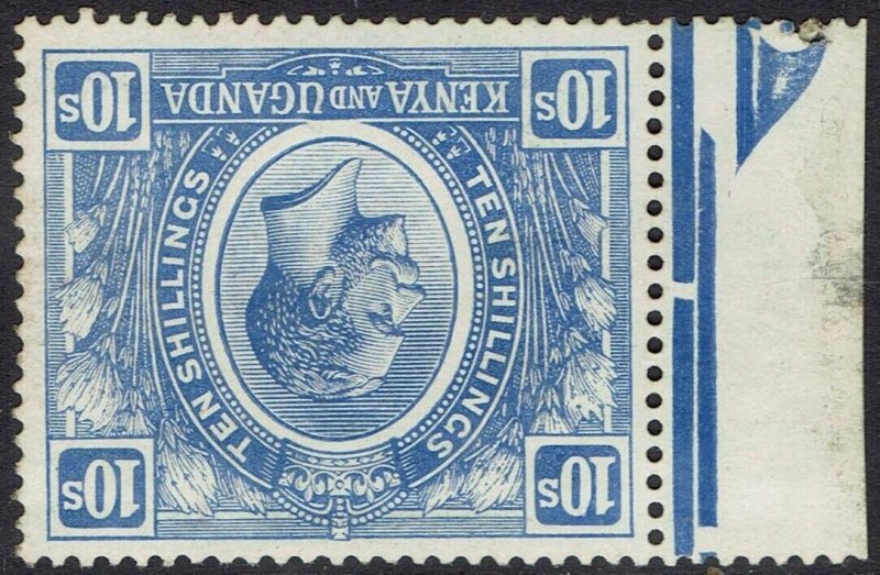 KENYA AND UGANDA 1922 KGV 10S WMK CROWN TO RIGHT OF A 