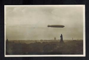 1929 Frankfurt Flight Germany Graf Zeppelin Postcard Cover to USA LZ 127