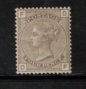 Great Britain #84 Very Fine+ Mint Full Original Gum Lightly Hinged *With Cert.*