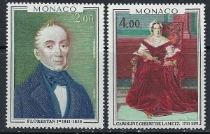 Monaco 1135-36 MNH 1978 Paintings (ak3374)