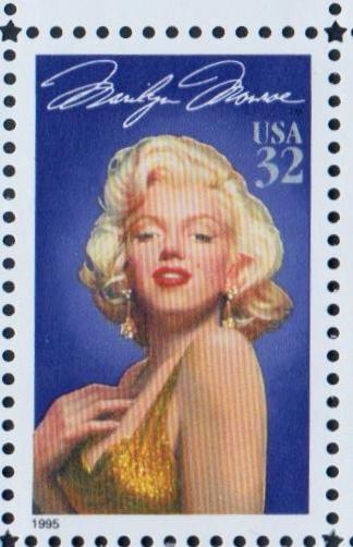 United States - Marilyn Monroe - Legends of Hollywood Single Stamp 0.50 cents